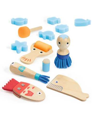 Curieux outils pour peindre - Djeco Curieux outils pour peindre - Djeco