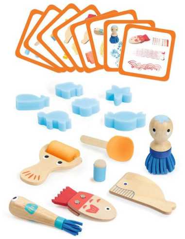 Curieux outils pour peindre - Djeco Curieux outils pour peindre - Djeco