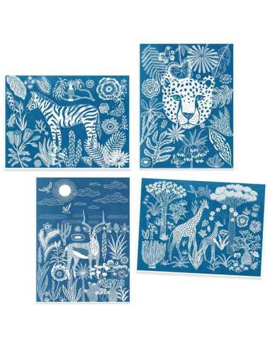 Cyanotype Savane nocturne - Djeco Cyanotype Savane nocturne - Djeco