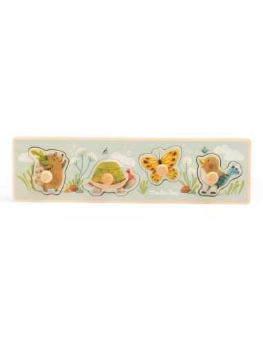 Puzzle encastrable 4 animaux Trois... Puzzle encastrable 4 animaux Trois...