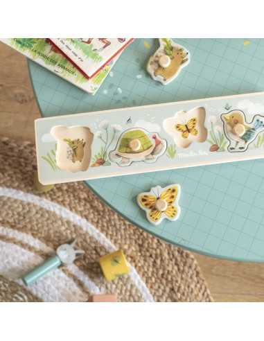 Puzzle encastrable 4 animaux Trois... Puzzle encastrable 4 animaux Trois...