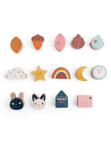 Jeu de perles en bois à enfiler Après... Jeu de perles en bois à enfiler Après...