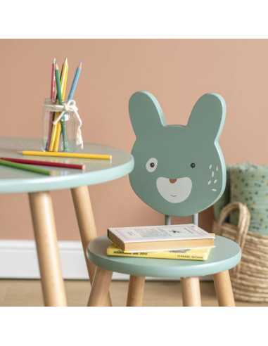 Chaise sauge Trois petits lapins -... Chaise sauge Trois petits lapins -...