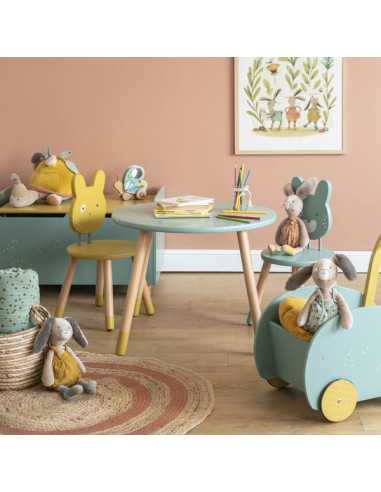 Table Trois petits lapins - Moulin Roty Table Trois petits lapins - Moulin Roty