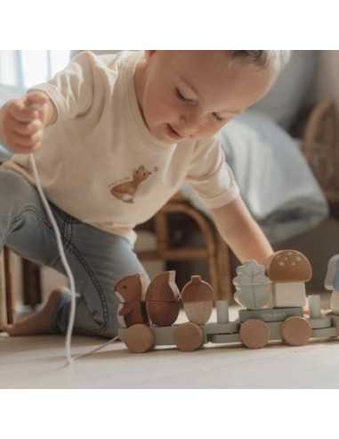 Train à blocs écureuil Forest Friends... Train à blocs écureuil Forest Friends...