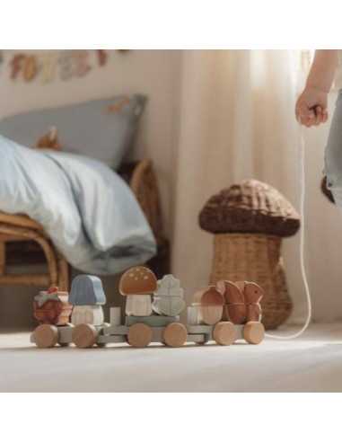 Train à blocs écureuil Forest Friends... Train à blocs écureuil Forest Friends...