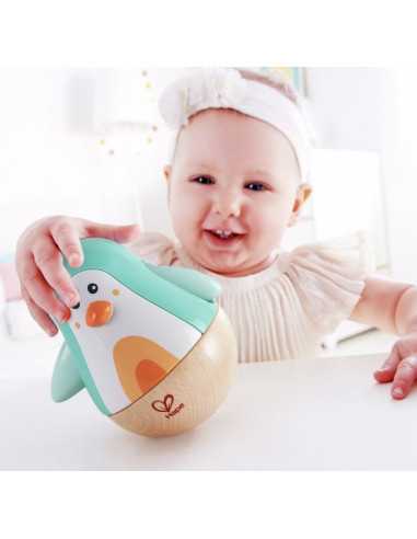 Pingouin culbuto turquoise - Hape Pingouin culbuto turquoise - Hape