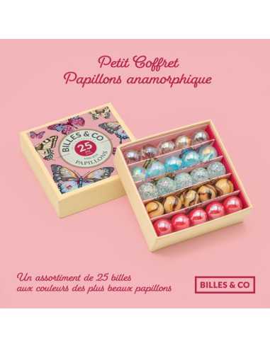 Coffret de 25 billes Papillons... Coffret de 25 billes Papillons...
