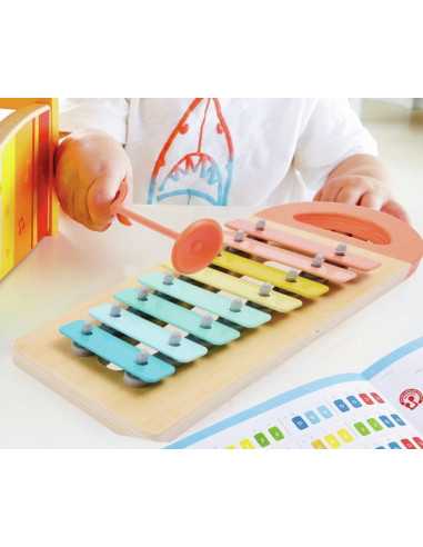 Banc à marteler xylophone Jungle - Hape Banc à marteler xylophone Jungle - Hape