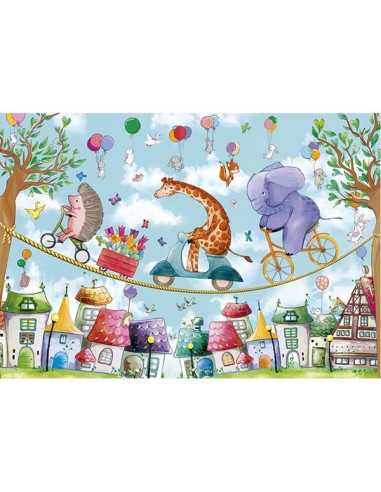 Puzzle Animaux acrobates 36 pièces -... Puzzle Animaux acrobates 36 pièces -...