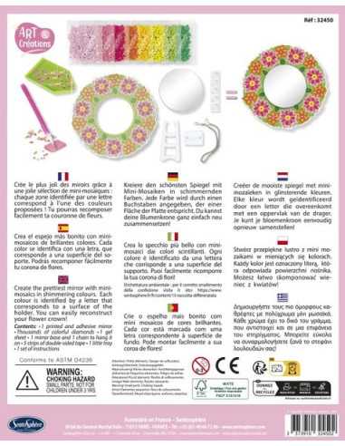 Miroir mosaïques fleurs - Sentosphère Miroir mosaïques fleurs - Sentosphère