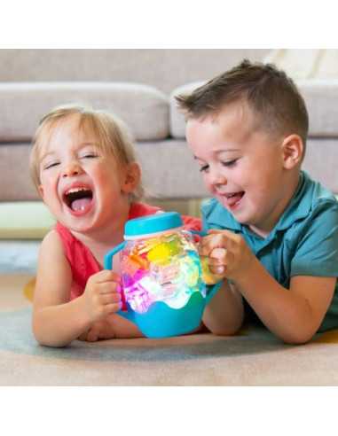 Bocal de jeu sensoriel bleu - Glo Pals Bocal de jeu sensoriel bleu - Glo Pals