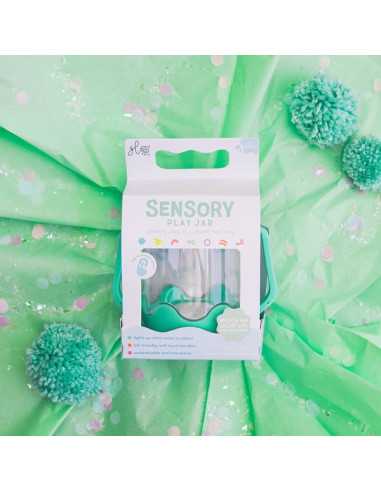 Bocal de jeu sensoriel vert - Glo Pals Bocal de jeu sensoriel vert - Glo Pals