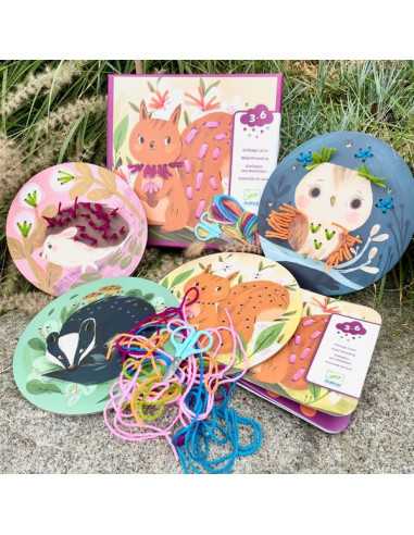 Enfilage laine Petit pas avec du fil... Enfilage laine Petit pas avec du fil...