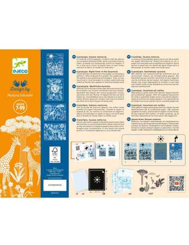 Cyanotype Savane nocturne - Djeco Cyanotype Savane nocturne - Djeco