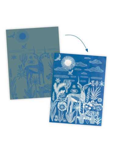 Cyanotype Savane nocturne - Djeco Cyanotype Savane nocturne - Djeco