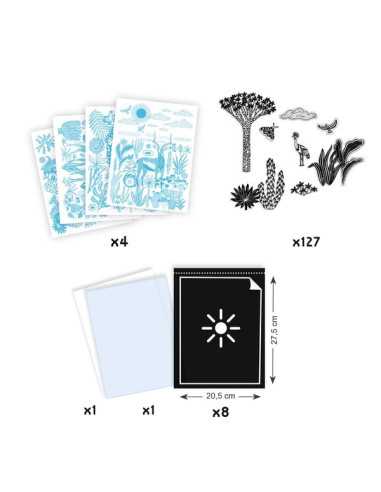 Cyanotype Savane nocturne - Djeco Cyanotype Savane nocturne - Djeco