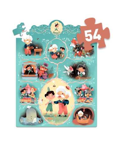 Story puzzle Pinocchio 54 pièces - Djeco Story puzzle Pinocchio 54 pièces - Djeco