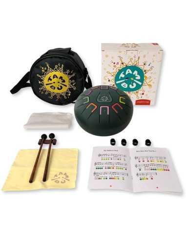 Handpan 11 notes vert mat Jungle Tambu Handpan 11 notes vert mat Jungle Tambu