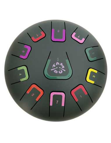 Handpan 11 notes vert mat Jungle Tambu Handpan 11 notes vert mat Jungle Tambu