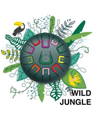 Handpan 11 notes vert mat Jungle Tambu Handpan 11 notes vert mat Jungle Tambu