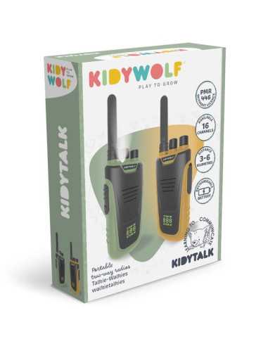 Talkie walkie avec batterie orange et...