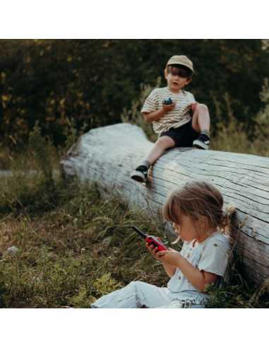 Talkie walkie avec batterie bleu et... Talkie walkie avec batterie bleu et...