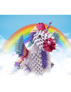 Origami 3D Licorne - Créagami 2