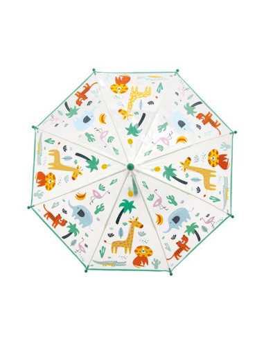 Parapluie jungle transparent et... Parapluie jungle transparent et...