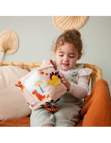 Cube d'activités en tissu Les Amis... Cube d'activités en tissu Les Amis...