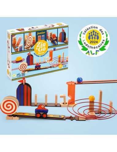 Zig & Go junior Racer 51 pièces - Djeco Zig & Go junior Racer 51 pièces - Djeco