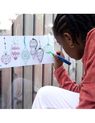 Feutres pour vitres et motifs à... Feutres pour vitres et motifs à...