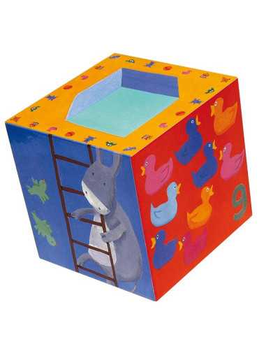 Cubes à empiler rigolos - Djeco Cubes à empiler rigolos - Djeco