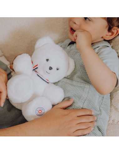 Peluche petit ours blanc L'ours... Peluche petit ours blanc L'ours...