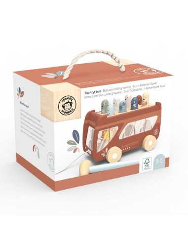 Bus à tirer Tap tap - Speedy Monkey Bus à tirer Tap tap - Speedy Monkey
