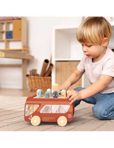 Bus à tirer Tap tap - Speedy Monkey Bus à tirer Tap tap - Speedy Monkey