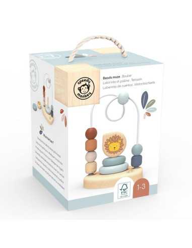 Labyrinthe de perles en bois lion -... Labyrinthe de perles en bois lion -...