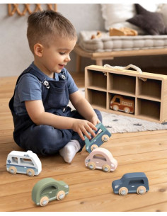 Set de 6 voitures en bois -... 2