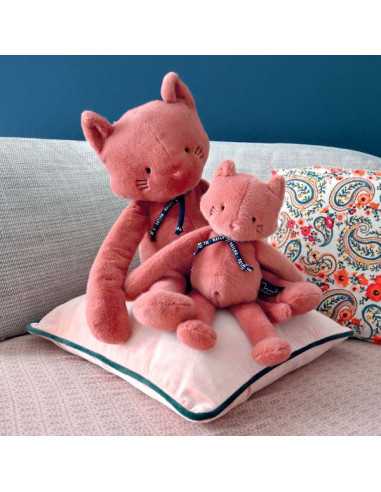 Peluche Chat Méloé 37 cm rose -... Peluche Chat Méloé 37 cm rose -...