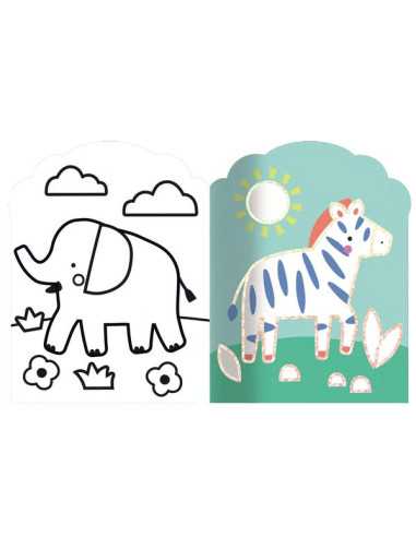 Coloriages fluos Animaux de la savane... Coloriages fluos Animaux de la savane...