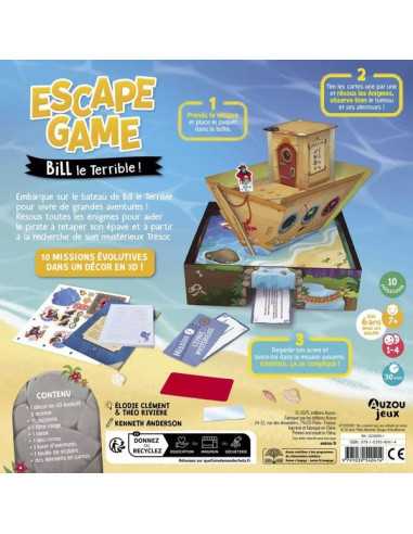 Escape game Bill le terrible - Auzou Escape game Bill le terrible - Auzou
