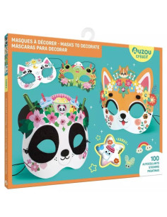 Masques Kawaii à décorer -...