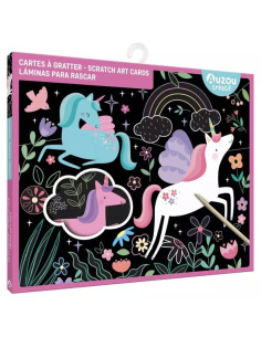 Cartes à gratter licornes -...