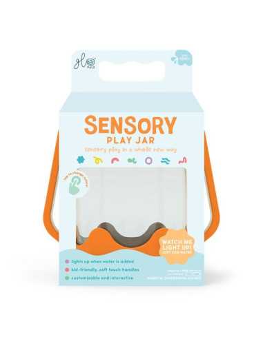 Bocal de jeu sensoriel orange - Glo Pals Bocal de jeu sensoriel orange - Glo Pals