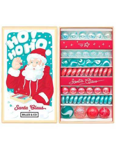 Coffret de 63 billes Santa Claus -...