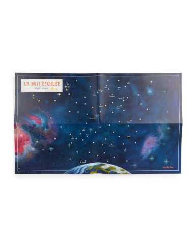 Carte du ciel avec décalcomanies -... Carte du ciel avec décalcomanies -...