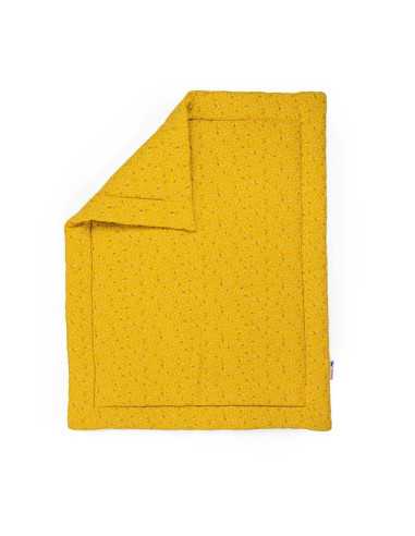 Plaid jaune Puce & Pilou - Moulin Roty Plaid jaune Puce & Pilou - Moulin Roty