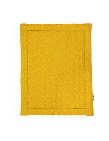 Plaid jaune Puce & Pilou - Moulin Roty Plaid jaune Puce & Pilou - Moulin Roty