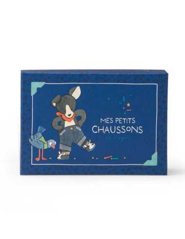 Chaussons chien Puce bleu Puce &... Chaussons chien Puce bleu Puce &...