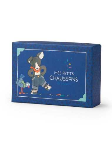 Chaussons chien Puce bleu Puce &... Chaussons chien Puce bleu Puce &...